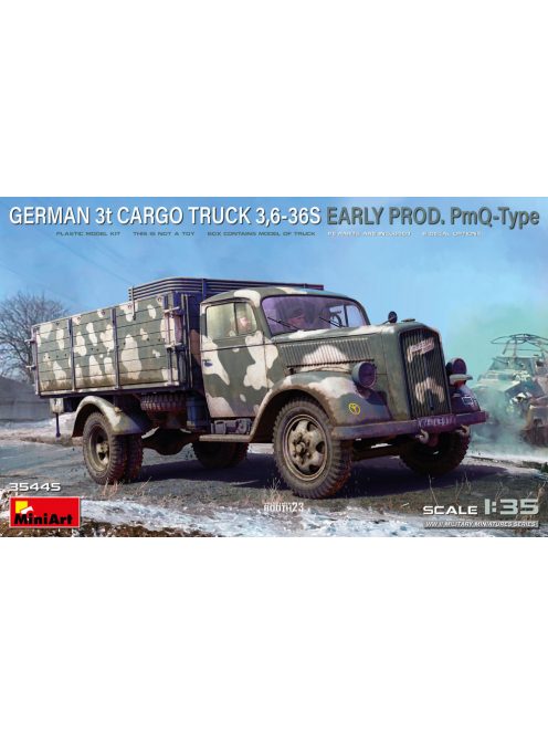 Miniart - German 3t Cargo Truck 3,6-36S Early Prod. PmQ-Type