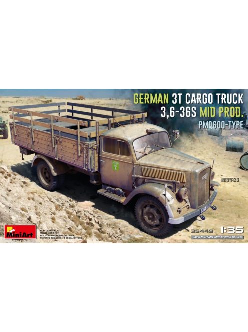 Minart - German 3t Cargo Truck 3,6-36S Mid Prod. PmQ600-Type