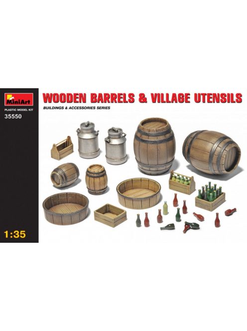 MiniArt - Wooden Barrels & Village Utensils