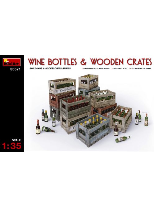 MiniArt - Wine Bottles & Wooden Crates