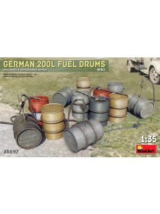 Miniart - German 200L Fuel Drum Set WW2