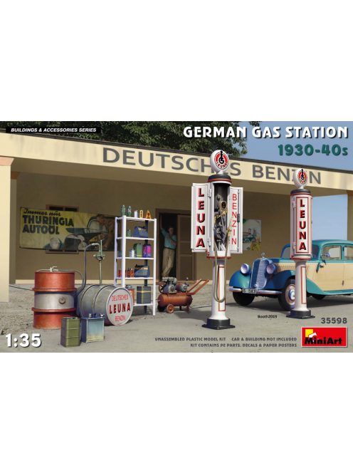 Miniart - German Gas Station 1930-40s