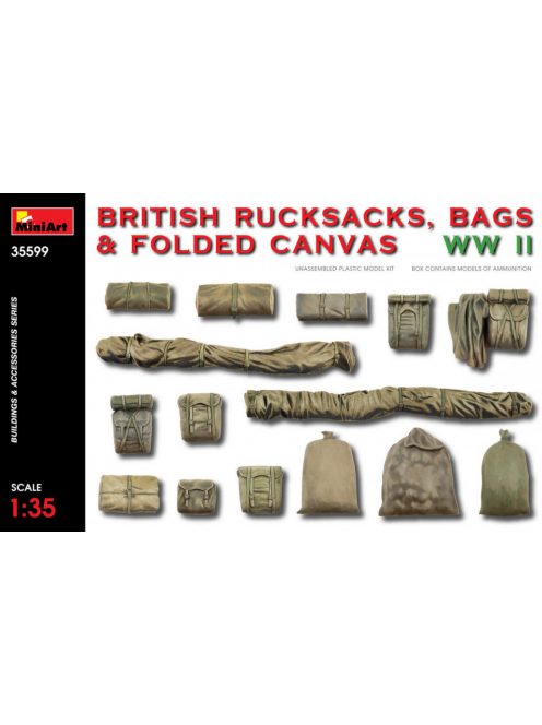 Miniart - British Rucksacks Bags & Folded Canvas WW2