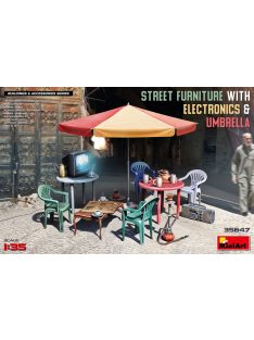 MiniArt - Street Furniture With Electronics & Umbrella