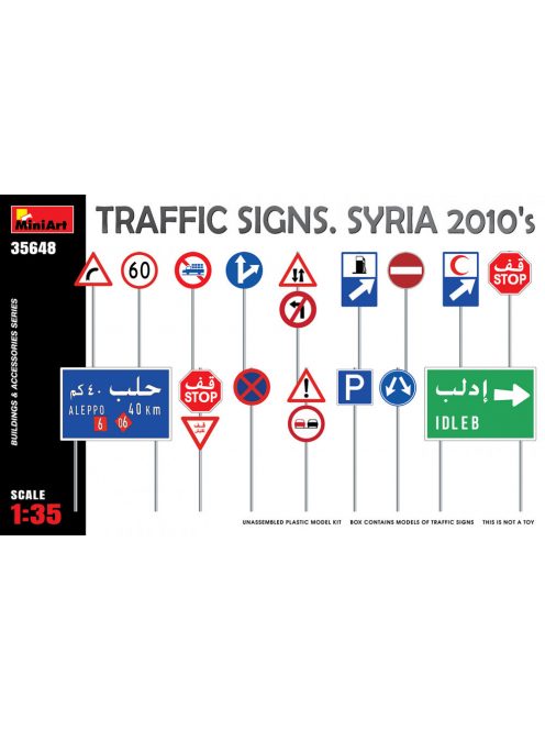 MiniArt - Traffic Signs. Syria 2010's