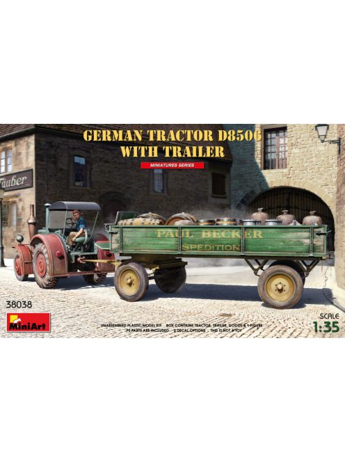 MiniArt - German Tractor D8506 with Trailer