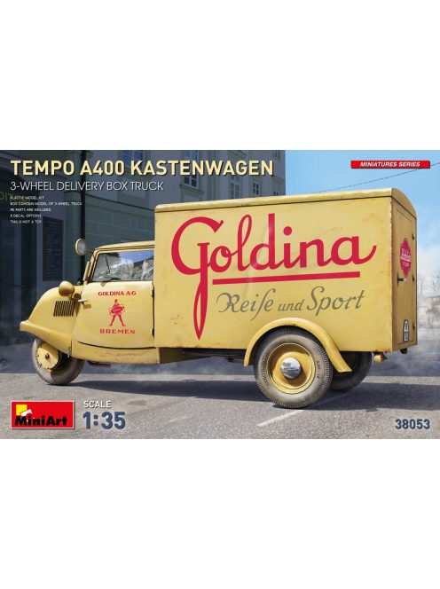 Miniart - Tempo A400 Kastenwagen 3-Wheel Delivery Box Truck