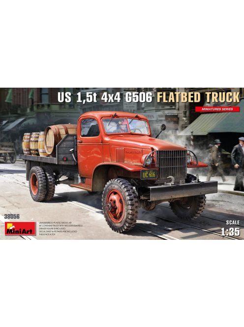 MiniArt - Us 1,5T 4X4 G506 Flatbed Truck