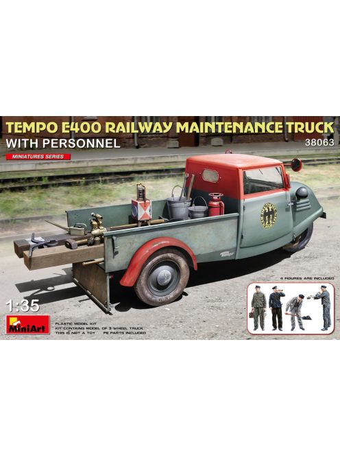 Miniart - Tempo E400  Railway Maintenance Truck with Personnel