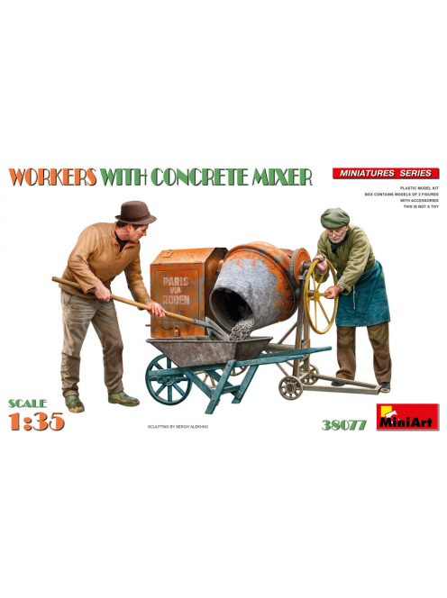 MiniArt - 1/35 Workers with concrete mixer