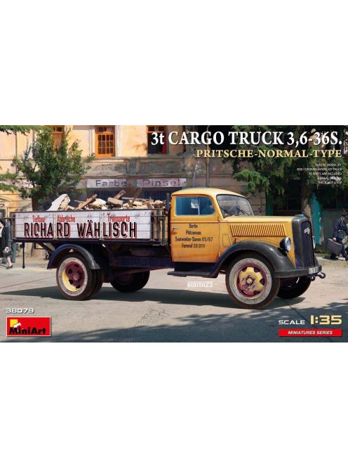 MiniArt - 1:35 3t Cargo Truck 3,6-36S. Pritsche-Normal-Type