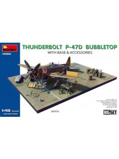   Minart - Thunderbolt P-47D Bubbletop  w/Base & Accessories. Big Set