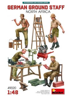   MiniArt - 1/35 German Ground Staff w/Accessories. North Africa