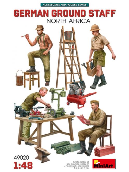 MiniArt - 1/35 German Ground Staff w/Accessories. North Africa