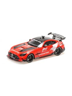   Minichamps - MERCEDES BENZ AMG GT V8 BLACK SERIES F1 SAFETY CAR CROWDSTRIKE SEASON 2024 BERND MAYLANDER RED WHITE BLACK