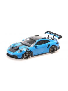   Minichamps - PORSCHE 911 992 GT3 RS COUPE WEISSACH PACKAGE 2024 - DARK SILVER WHEELS LIGHT BLUE