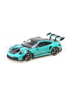   Minichamps - PORSCHE 911 992 GT3 RS COUPE 2024 - DARK SILVER WHEELS GREEN BLACK