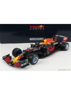   Minichamps - Red Bull F1 Rb16B Honda Ra620H Team Aston Martin N 33 Winner Belgium Gp 2021 Max Verstappen Matt Blue Yellow Red