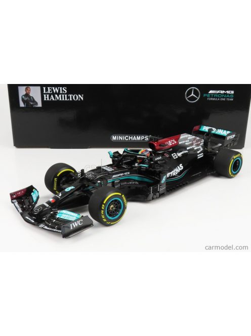 Minichamps - Mercedes Gp F1  W12 Mercedes M12 Eq Power+ Team Amg Petronas Motorsport Formula One N 44 Winner Qatar Gp 2021 Lewis Hamilton Black Green