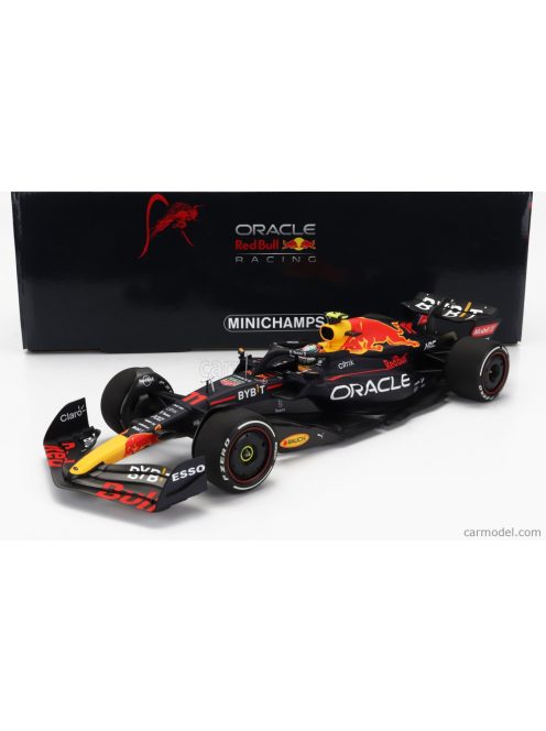 Minichamps - Red Bull F1  Rb18 Team Oracle Red Bull Racing N 11 2Nd Belgium Gp 2022 Sergio Perez Matt Blue Yellow Red