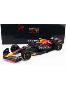   Minichamps - RED BULL F1  RB18 TEAM ORACLE RED BULL RACING N 11 3rd ABU DHABI GP 2022 SERGIO PEREZ MATT BLUE YELLOW RED