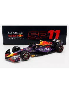   Minichamps - RED BULL F1  RB19 TEAM ORACLE RED BULL RACING N 11 3rd LAS VEGAS USA GP 2023 SERGIO PEREZ PURPLE YELLOW RED