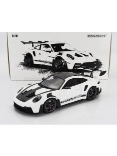   Minichamps - PORSCHE 911 992 GT3 RS COUPE WEISSACH PACKAGE 2022 - BLACK RIMS WHITE BLACK