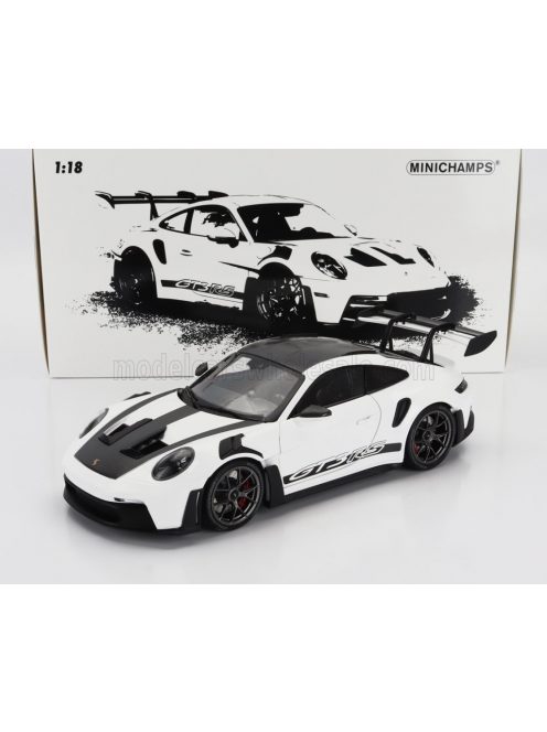 Minichamps - PORSCHE 911 992 GT3 RS COUPE WEISSACH PACKAGE 2022 - BLACK RIMS WHITE BLACK