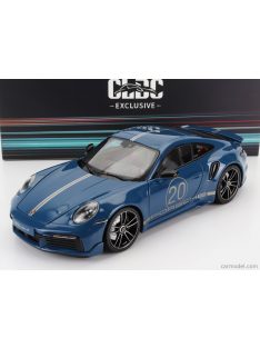   Minichamps - Porsche 911 992 Turbo S Coupe N 20 Sport Design 2021 Blue