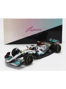   Minichamps - MERCEDES GP F1 W13E TEAM MERCEDES-AMG PETRONAS F1 N 44 6th MIAMI GP 2022 LEWIS HAMILTON SILVER GREEN