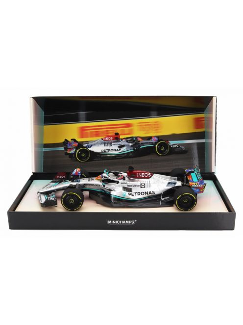 Minichamps - MERCEDES GP F1 W13E TEAM MERCEDES-AMG PETRONAS F1 N 63 5th MIAMI GP 2022 GEORGE RUSSEL SILVER GREEN