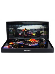   Minichamps - RED BULL F1  RB19 TEAM ORACLE RED BULL RACING N 1 WORLD CHAMPION WINNER AUSTIN USA GP 2023 MAX VERSTAPPEN PURPLE YELLOW RED