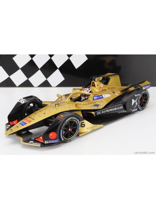 Minichamps - Ds Automobiles Formula-E Ds E-Tense Fe20 Team Techeetah N 36 Season 2018-2019 A.Lotterer Black Gold