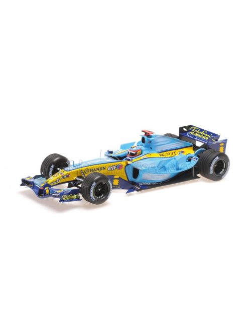 Minichamps - RENAULT F1  R25 TEAM RENAULT N 1 WORLD CHAMPION WINNER SAN MARINO ITALY GP 2005 FERNANDO ALONSO LIGHT BLUE YELLOW