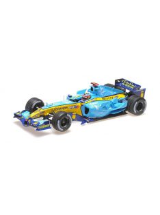   Minichamps - RENAULT F1  R25 TEAM MILD SEVEN RENAULT N 1 WORLD CHAMPION 2nd BRITISH SILVERSTONE GP 2005 FERNANDO ALONSO LIGHT BLUE YELLOW