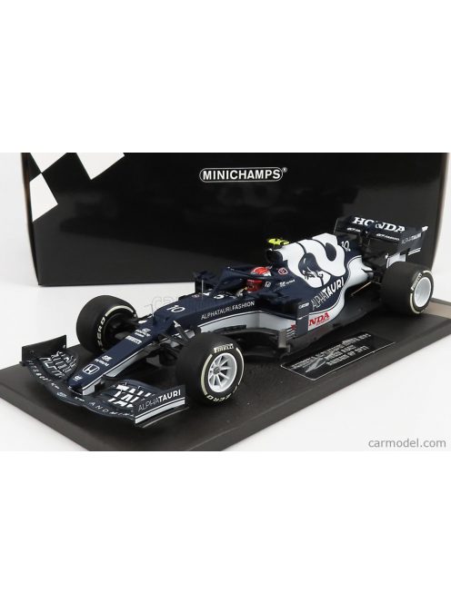 Minichamps - Alpha Tauri F1 At02 Honda Ra620H Team Alpha Tauri N 10 Bahrain Gp 2021 Pierre Gasly White Blue