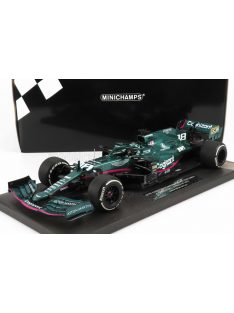   Minichamps - ASTON MARTIN F1  AMR21 MERCEDES M12 EQ POWER+ TEAM COGNIZANT FORMULA ONE N 18 MONACO GP 2021 LANCE STROLL GREEN MET