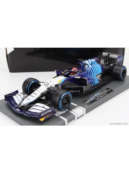 Minichamps - 1:18 Williams Racing Mercedes Fw43B - George Russell - 2Nd Place Belgian Gp 2021