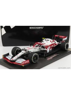   Minichamps - Alfa Romeo F1 C41 Team Orlen Racing N 99 Last Race Abu Dhabi Gp 2021 Antonio Giovinazzi White Red Met