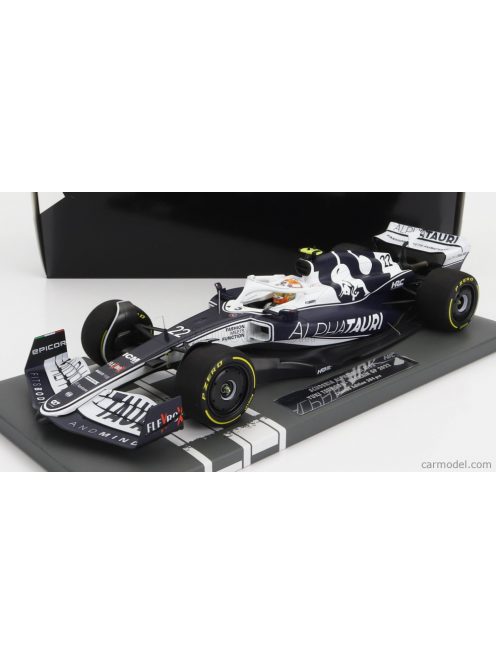 Minichamps - Alpha Tauri F1 At03 Honda Team Alpha Tauri N 22 Bahrain Gp 2022 Yuki Tsunoda White Blue