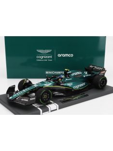   Minichamps - ASTON MARTIN F1  AMR23 TEAM ARAMCO COGNIZANT N 14 2nd MONACO GP 2023 FERNANDO ALONSO GREEN