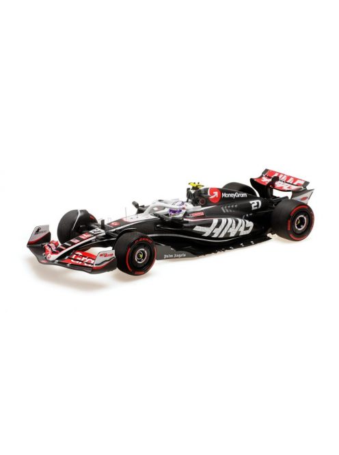 Minichamps - HAAS F1  FW24 TEAM MONEYGRAM HAAS N 27 SEASON 2024 NICO HULKENBERG BLACK WHITE