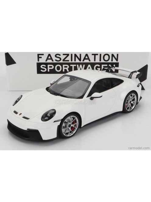 Minichamps - Porsche 911 992 Gt3 Coupe 2021 - Silver Rims White