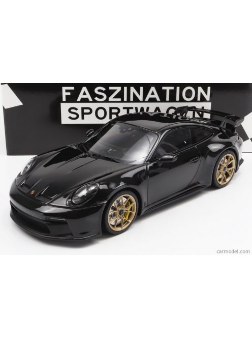 Minichamps - Porsche 911 992 Gt3 Coupe 2021 - Gold Rims Black