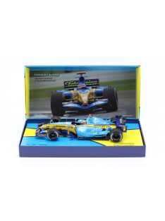   Minichamps - RENAULT F1  R25 TEAM MILD SEVEN RENAULT N 1 WORLD CHAMPION 2nd BRITISH SILVERSTONE GP 2005 FERNANDO ALONSO LIGHT BLUE YELLOW