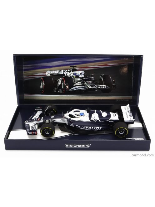 Minichamps - Alpha Tauri F1 At03 Honda Team Alpha Tauri N 10 Bahrain Gp 2022 Pierre Gasly White Blue