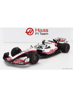   Minichamps - Haas F1  Vf-22 Ferrari Team Haas N 47 8Th (First Points) Silverstone British Gp 2022 Mick Schumacher White Black Red