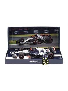   Minichamps - ALPHA TAURI F1  AT04 TEAM ALPHA TAURI N 21 SILVERSTONE BRITISH GP 2023 NYCK DE VRIES BLUE WHITE