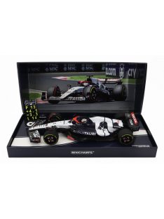   Minichamps - ALPHA TAURI F1  AT04 TEAM ALPHA TAURI N 3 HUNGARIAN GP WITH PIT BOARD 2023 DANIEL RICCIARDO BLUE WHITE