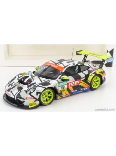   Minichamps - Porsche 911 991-2 Gt3-R Iron Force By Ring Police Team N 69 Adac Gt Masters 2019 L.Luhr - M.Holzer White Black Yellow